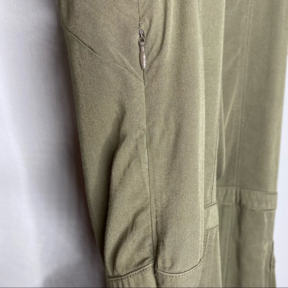 Free People Tank Military Style Dress Olive Green - Picture 5 of 5